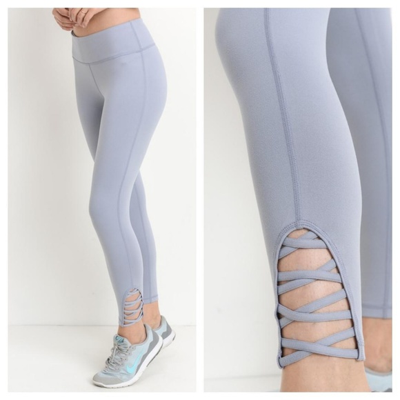 lo_dellboutique Pants - ⚓ Light Blue Criss Cross Leggings